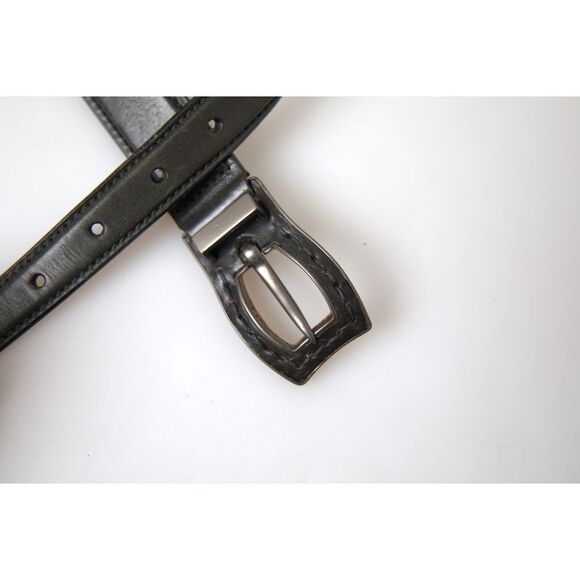 Ermanno Scervino Leather Belt with Unique Buckle Men Brown Belts - Picture 3 of 4